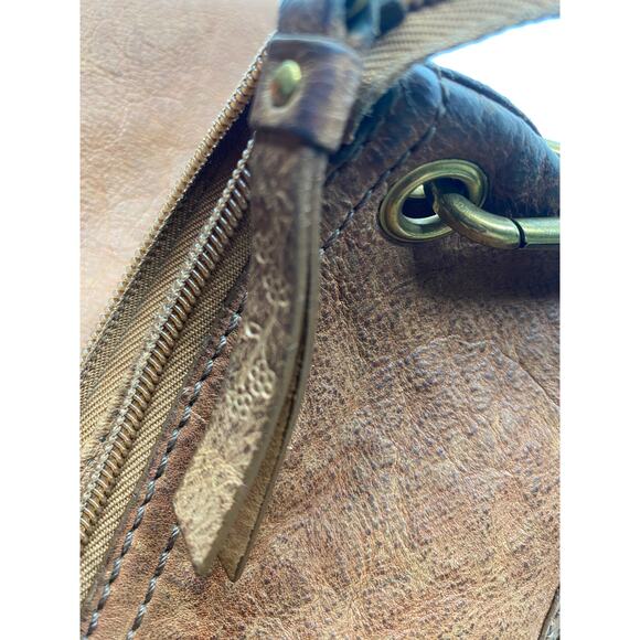 Fossil long live vintage 1954 brown LEATHER CROSS BODY PURSE SHOULDER handbag - Picture 7 of 7